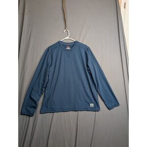 Rugged Elements  Crew Neck Long Sleeve Shirt Color Blue Men's Large